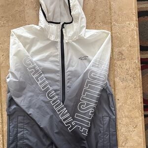 Hollister Black and White Gradient Jacket